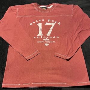 UC Estes Park Colorado burgundy Women’s long sleeve Tshirt Medium